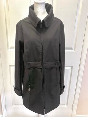 Roots 73 Black Jacket Fleece Lined Zip Front XL